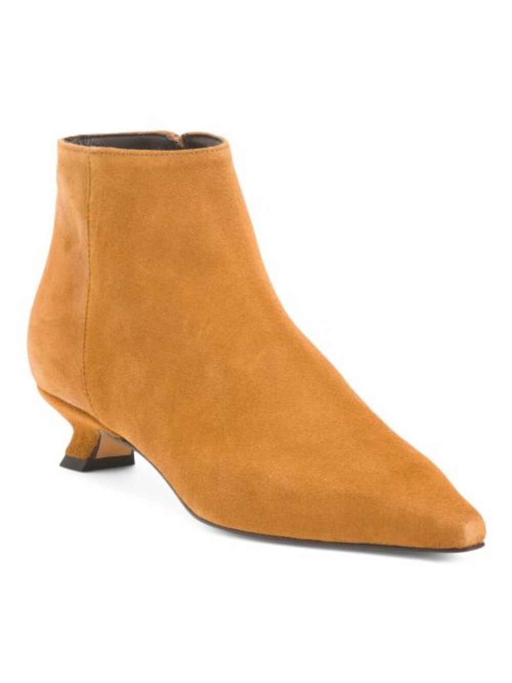 FABRIZIO CHINI Made In Italy Suede Boots With Wrapped Heel